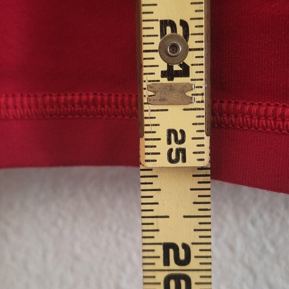 Lululemon Athletica Tank Top Womens Size 2 Red Power Y Shelf Bra Racerback Yoga - Picture 8 of 9